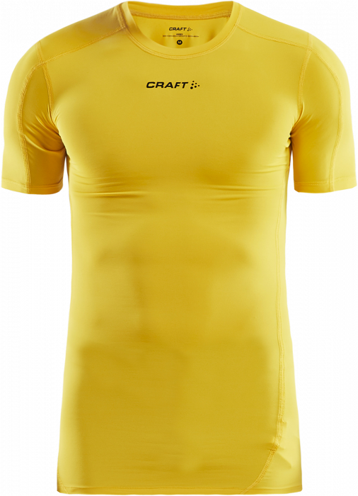 Craft - Baselayer Short Sleeve Adult - Geel & zwart