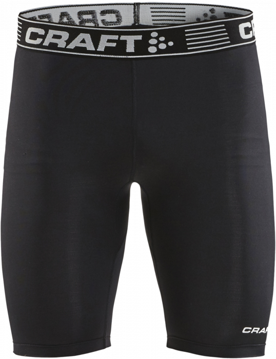 Craft - Compression Short Tights Youth - Negro & blanco
