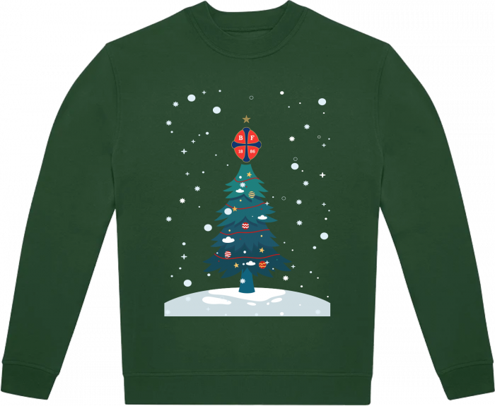 B&C - Bk Frem Christmas Jumper Adults - Bottle Green