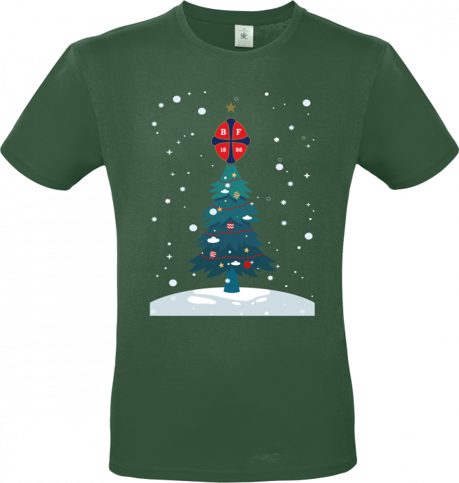 B&C - Bk Frem Christmas T-Shirt Adults - Bottle Green